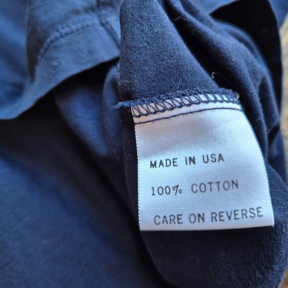 ST. JOHN SPORT Marie Gray Gold Embroidered Emblem Shoulder Detail T-Shirt Blue - Picture 9 of 11